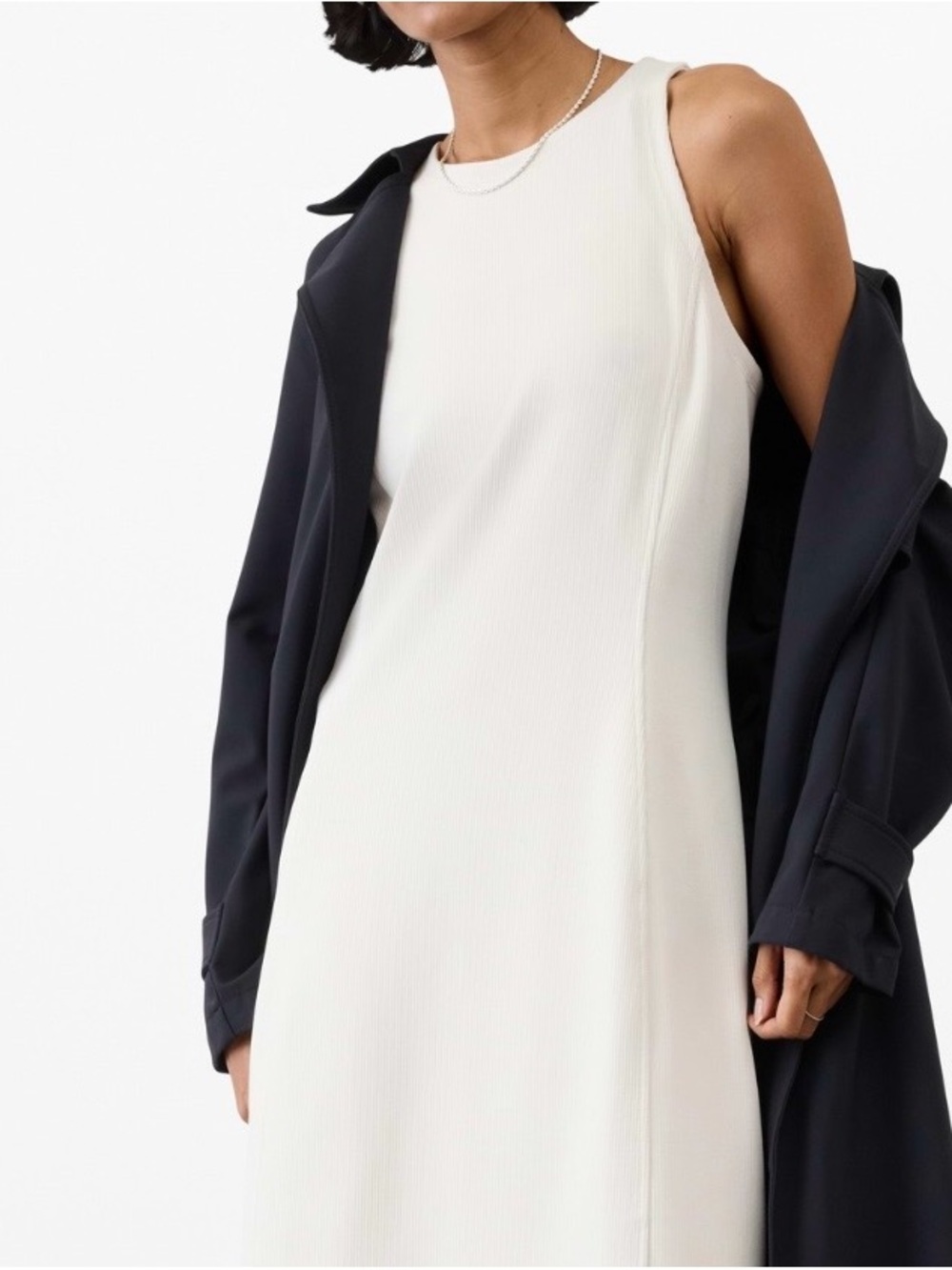 NWT Athleta Seasoft Rib Midi Tank Dress